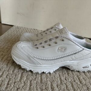 Skechers All-White Casual Slip-Ons